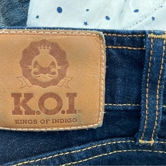 𝅺K.O.I. JUNO-SUPER SLIM WOMEN’S JEANS DARK BLUE COLOUR - Size 29 - Picture 14 of 16